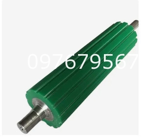 Truc cao su băng chuyền Lô cao su 1000mm phi 76 chay rãnh xẻ dọc