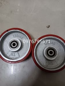 Bánh xe đẩy PU gang TH 130x40 bi 6300