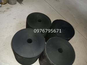 con lăn cao su phi 100x100mm lỗ 16mm con lăn giảm chắn