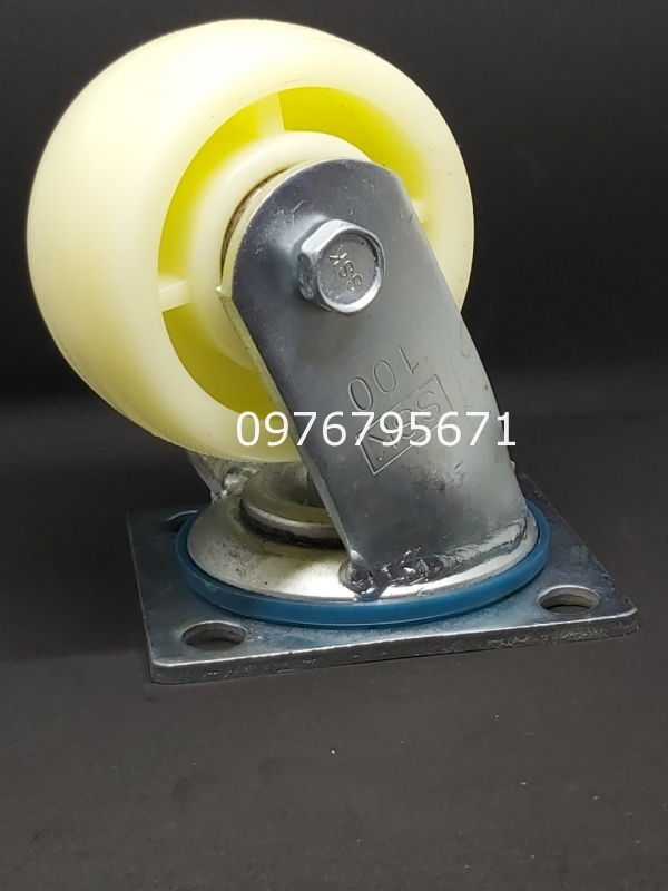 Bánh xe đẩy nylon 100x50mm xoay