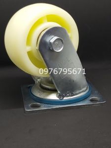 B&aacute;nh xe đẩy nylon 100x50mm xoay